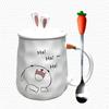 Cute Rabbit Mug Cartoon Mug Ceramic Cup Coffee Cup Milk Cup Water Cup Drinking Set