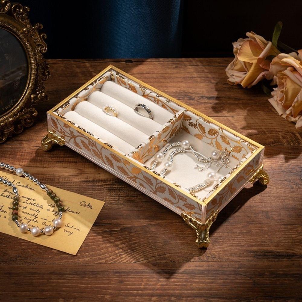 Vintage Jewelry Display Stand Velvet Jewelry Holder Box Jewelry Organizer  Jewelry Storage