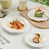 High-Value Stone Pattern Western Plate Nordic Style Ceramic Plate Home Cake Dim Sum Plate Restaurant Dish Plate New Style