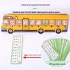 Wooden Animal Bus Math Puzzle - Early Learning Toy for Kids