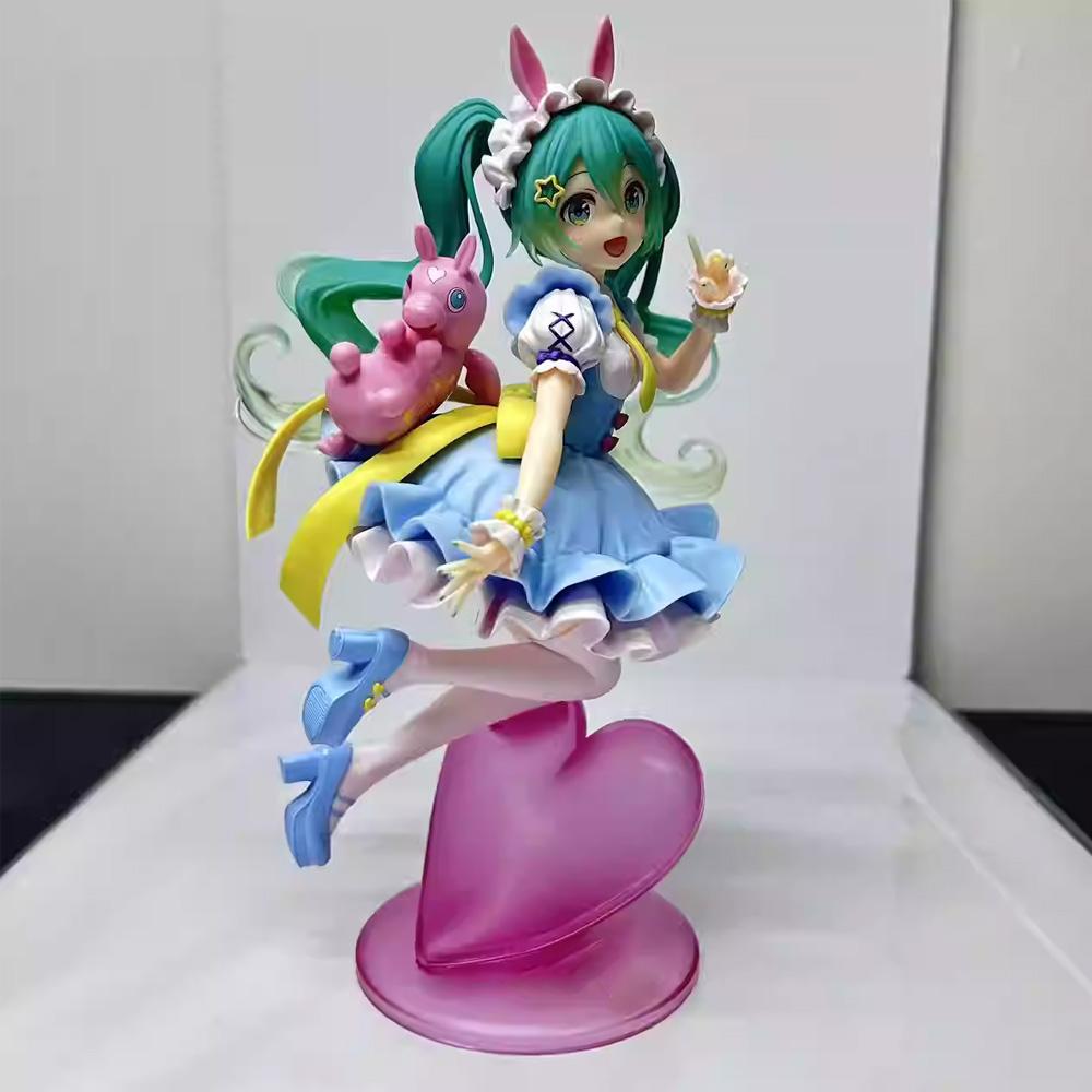 20CM Hatsune Miku Anime Figure Kawaii Fairy Tales Miku Action Figure Lollipop Girl Figurine PVC Collection Model Doll Toy