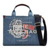X A.P.C. Bolsa Tote com Logo Bordado de Colaboração Alça de Ombro Ajustável Destacável Feminina 2F5HTT017H02-478 Azul