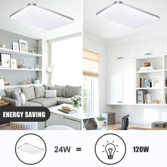 

Светодиодный потолочный светильник мощностью 24 Вт, 1400 лм, эффективный для освещения кухни, ванной комнаты, столовой