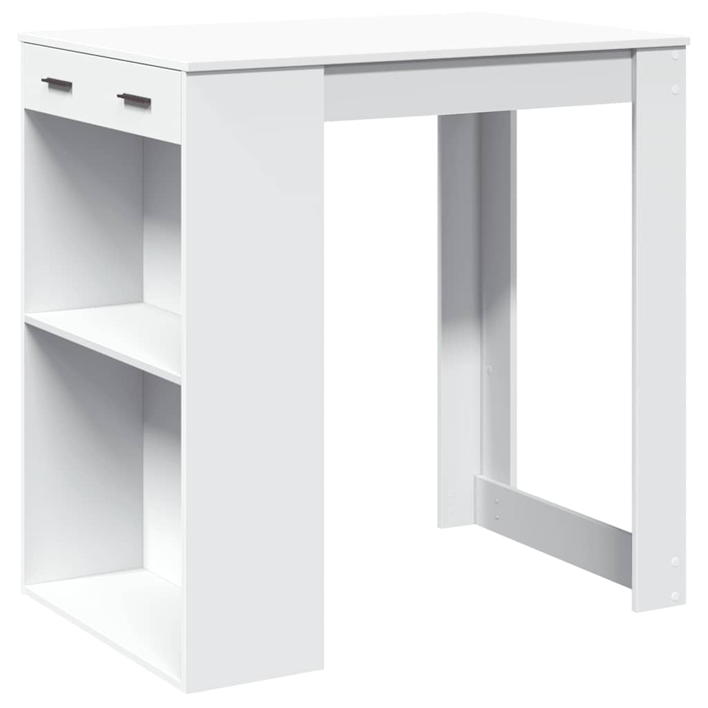 Bartisch White 102x70x103.5 cm Particleboard
