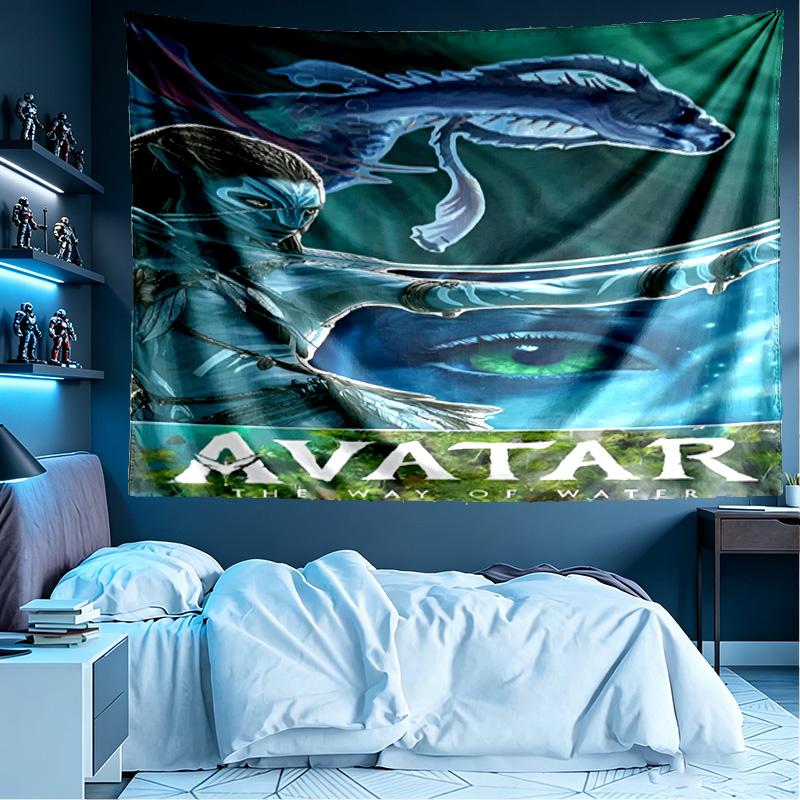 Avatar Baskılı Duvar Halısı, Hafif Duvar Askısı, Yatak Odası, Öğrenci Yurdu, Oturma Odası, Ev Sanat Dekorasyonu İçin - Arkadaşlar İçin Doğum Günü Noel Hediyesi