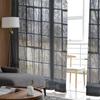 Vista Finestra Boschi Foresta Alberi Tende Voile Trasparenti Per Camera da Letto Soggiorno Cucina Decorazione Lussuose Tende in Chiffon Tulle Organza