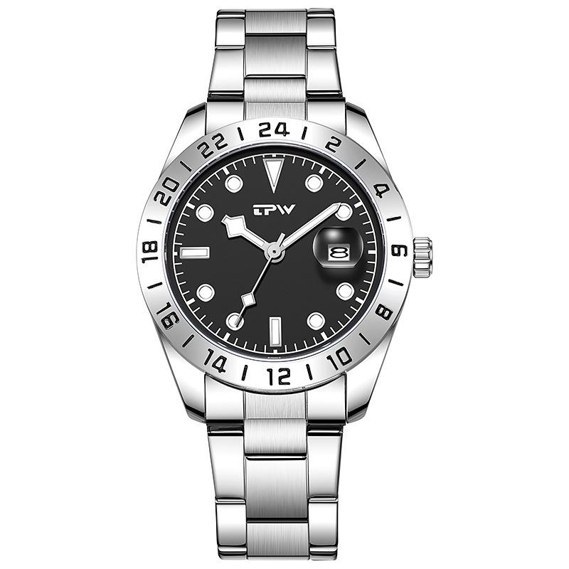 TPW Fashion Men's Watches Date High-end Luxury Casual Sport Clock Classic Business Quartz Male Wristwatches