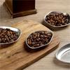 Coffee Bean Weighing Plate Stainless Steel Sauce Dish Plate Irregular Shape Storage Tray Kitchen Coffee Bean Plate Tableware