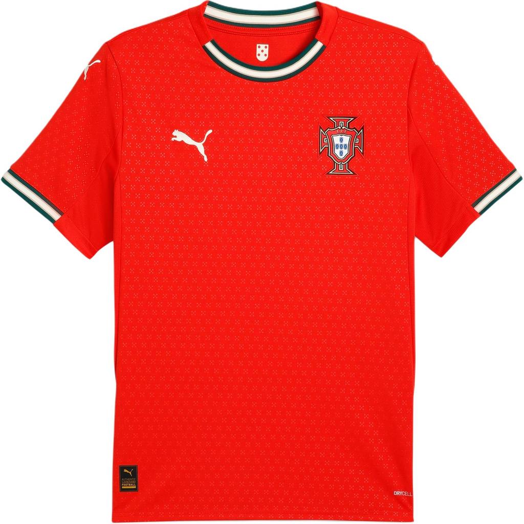Puma X FPF Collaboration Portugal Home Jersey 2025 Fashionable Short Sleeve Football Shirt Men jersey Red 77919001