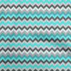oneOone Cotton Flex Light Blue Fabric Chevron Craft Projects Decor Fabric Printed By The Yard 40 Inch