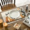 4pcs Linen Placemats, Halloween-Themed Decorative Placemats, Perfect for Home Dining Table, Kitchen, and Holiday Party Decorations, 12x18 Inches