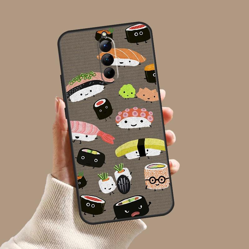 Sushi Food Case For ZTE Nubia Red Magic 10 10S 9S 8S 8 9 11 Pro Plus 6 7 6S 7S Pro 5G 6R 10 Air Cover