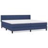 Maison Exclusive - Sommier à lattes de lit avec matelas Bleu 200x200 cm Tissu