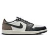Jordan Air Jordan 1 Cushioning Slip Resistant Low top Vintage Basketball Shoes Men's Black White Brown CZ0790-102(Team366-)