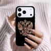 Russian Coat of Arms Phone Case For Apple iPhone 17 Air 16E 15 14 Plus 13 12 11 Pro Max Mini Funda Cover