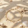 Double-layer butterfly metal cold wind anklet women's niche design sense gold chain foot chain tide
