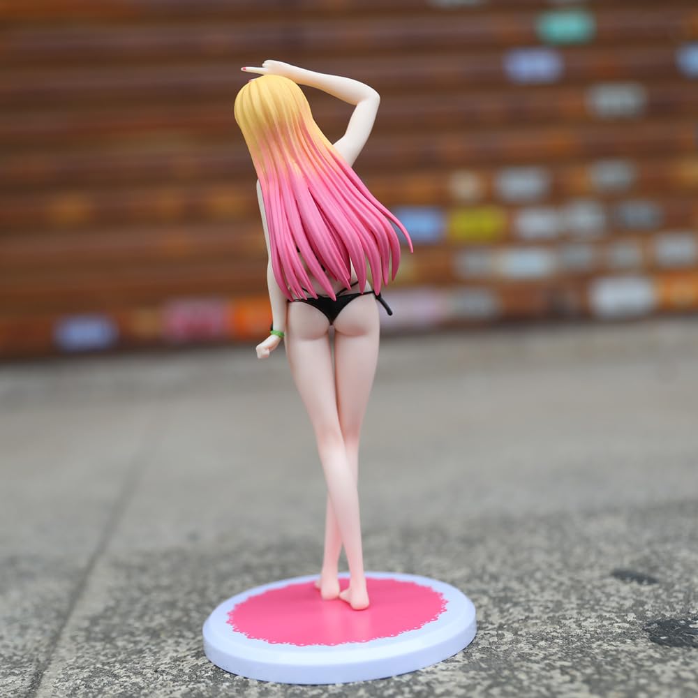 23cm My Dress Up Darling Kitagawa Marin Swimsuit PVC Environmental Action Figure Anime Collectible Model Statue Toy Figure Gift Unofficial Ver. [Used]