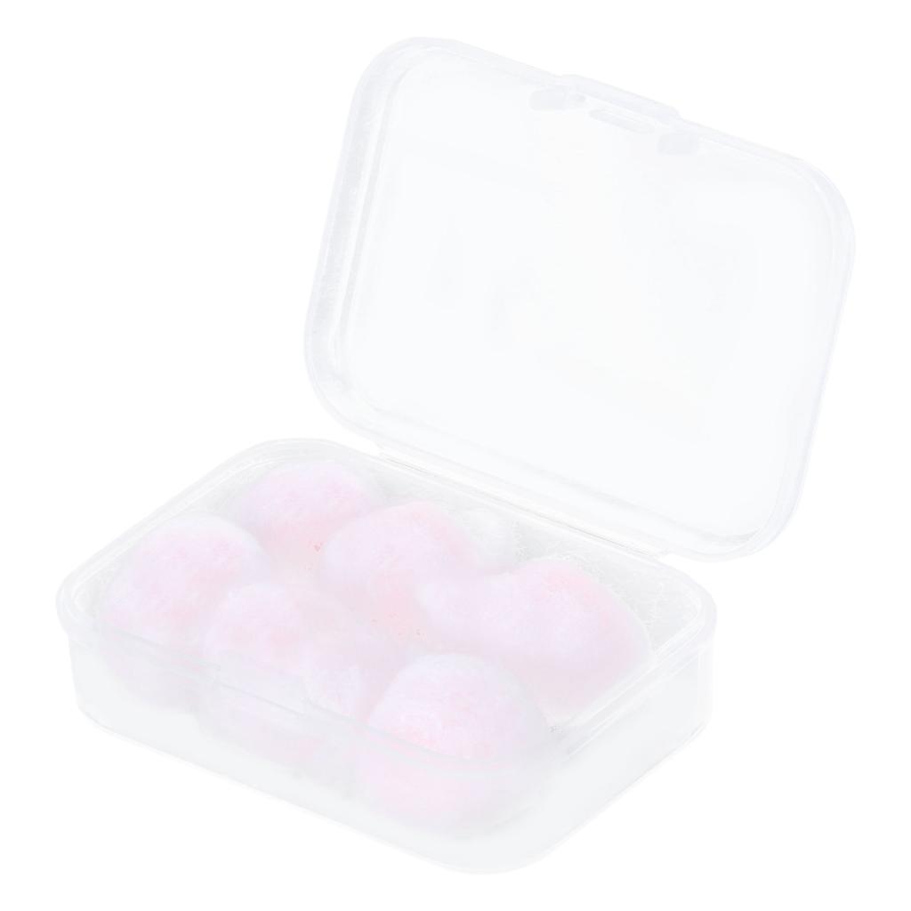 6Pcs Waterproof Earplug Reusable Noise Reduction Wax Cotton Earplugs for Swimming