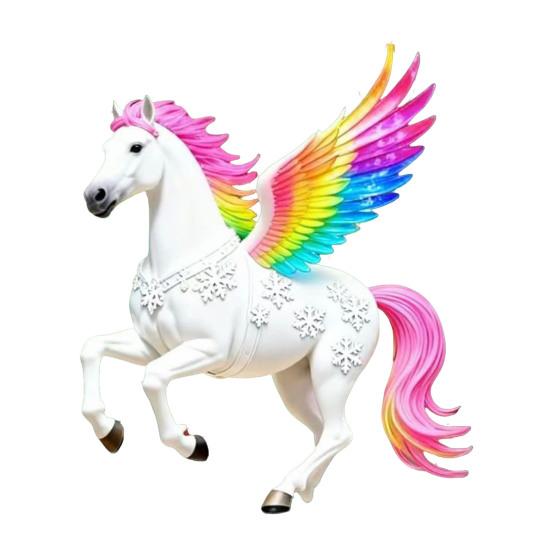 2D Flaches Pferd Auto Hängeornament Acryl Pferd Rückspiegel Anhänger Feiertag Winter Hängezubehör für Weihnachtsbaum Auto Innenraum Wand Fenster