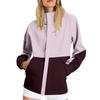 Women Solid Stripe Rain Jacket Outdoor Plus Waterproof Hooded Raincoat Windproof
