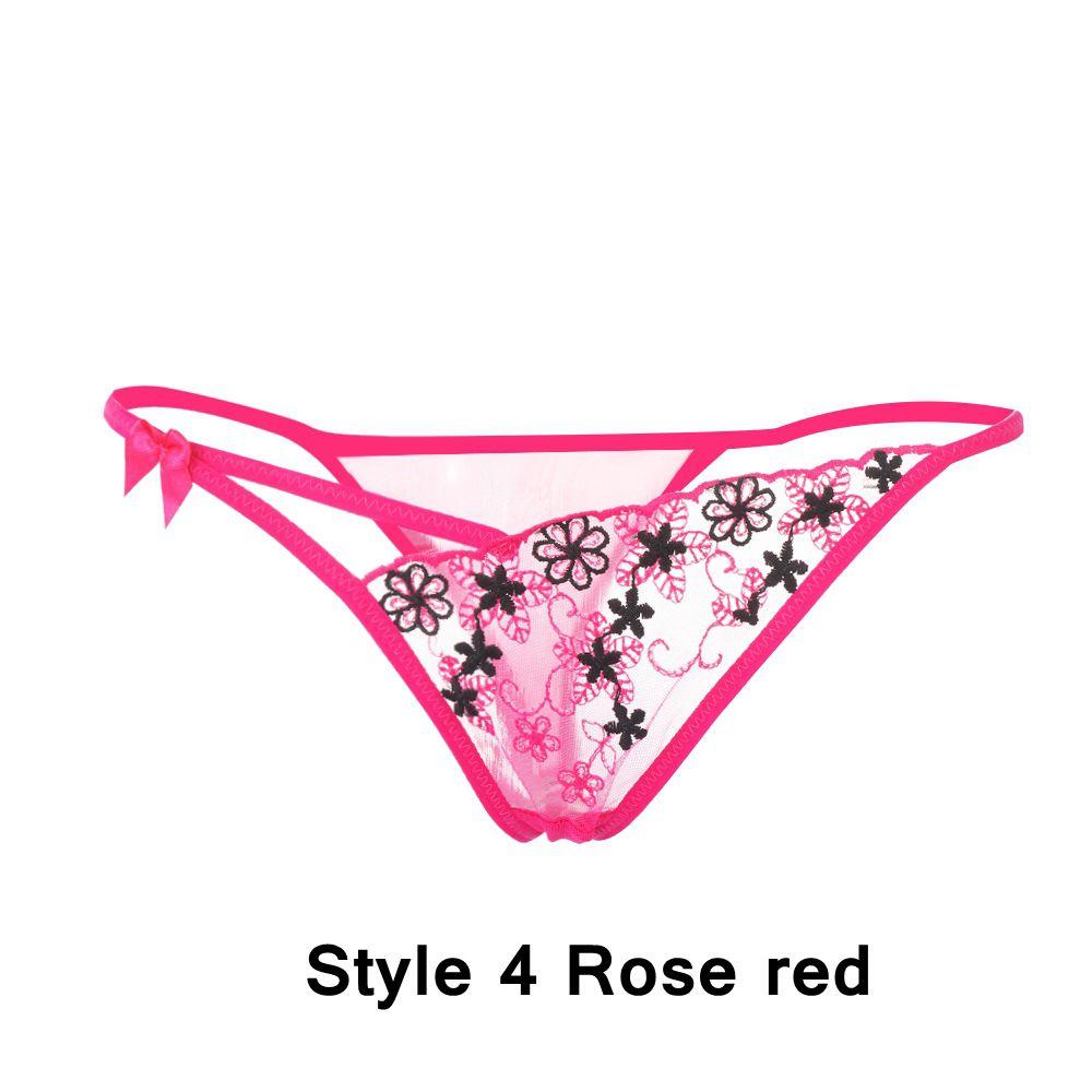 Underwear Underpants Low Waist Briefs Women Erotic Lingerie Lace Flowers G-string Sexy Panties