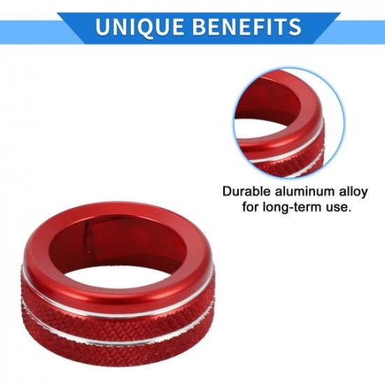 Audio Radio Media Tune Switch Knob Cover Ring TWO  for Toyota Tacoma 20-23