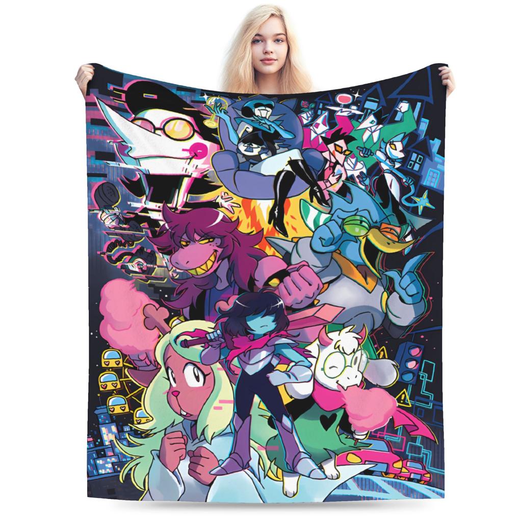 Deltarune Game Blanket Quality Super Warm Throw Blanket Winter Boy Girl Couch Bed Fashion Bedspread