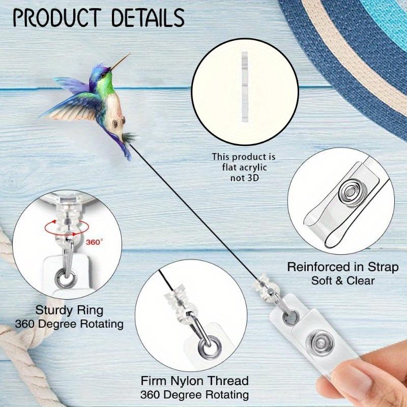 Exquisite Hummingbird Badge Holder for Medical, Education, and Office Professionals.