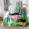 Barbapapa Cartoon Blankets Picnic blanket blankets for beds Flange Warm blanket Home travel blankets bed linings birthday gift