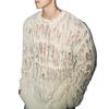 Maglie da Uomo Girocollo Manica Lunga Maglietta Lavorata a Maglia Abbigliamento Uomo Retro Traforato Rete Maglie Lavorate a Maglia Primavera Streetwear