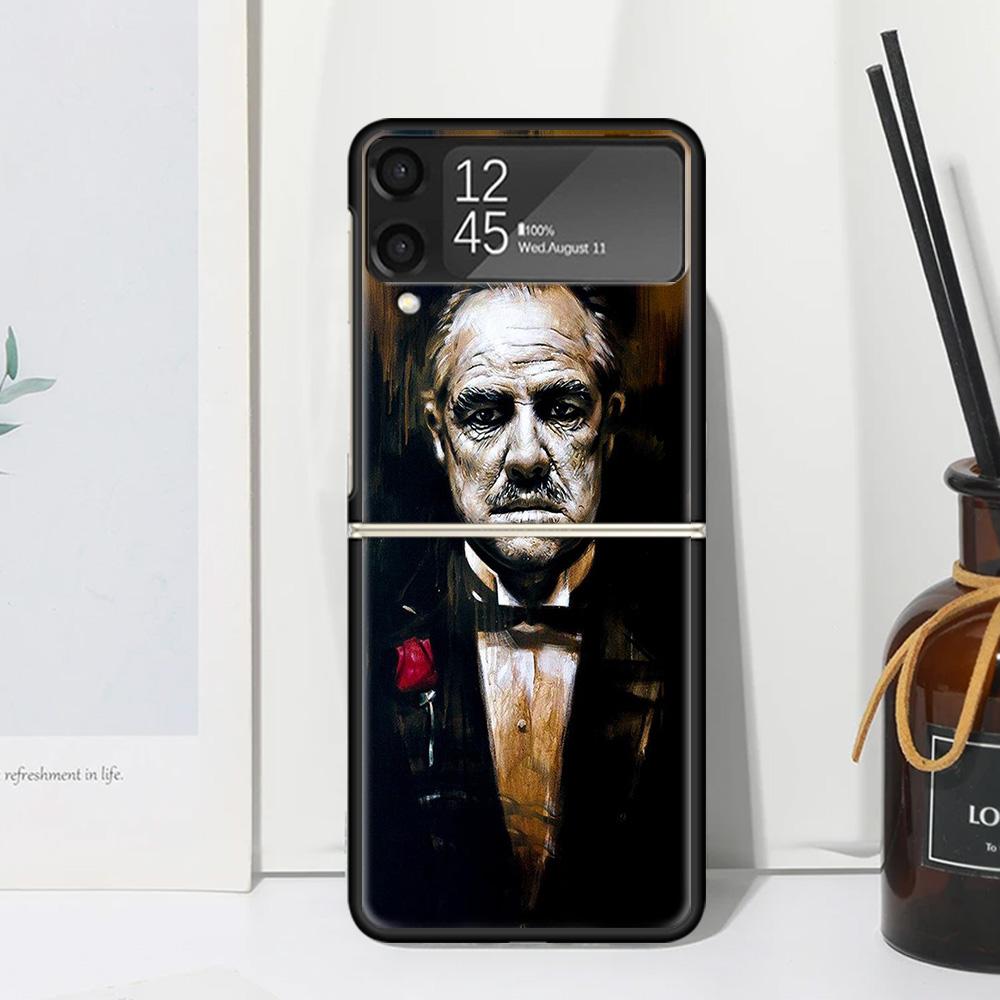 The Godfather TV Phone Case For Samsung Galaxy Z Flip 7 Flip7 Zflip 6 Flip6 5 Flip5 4 Flip4 3 Flip3 5G Fundas Black Cover Galaxy