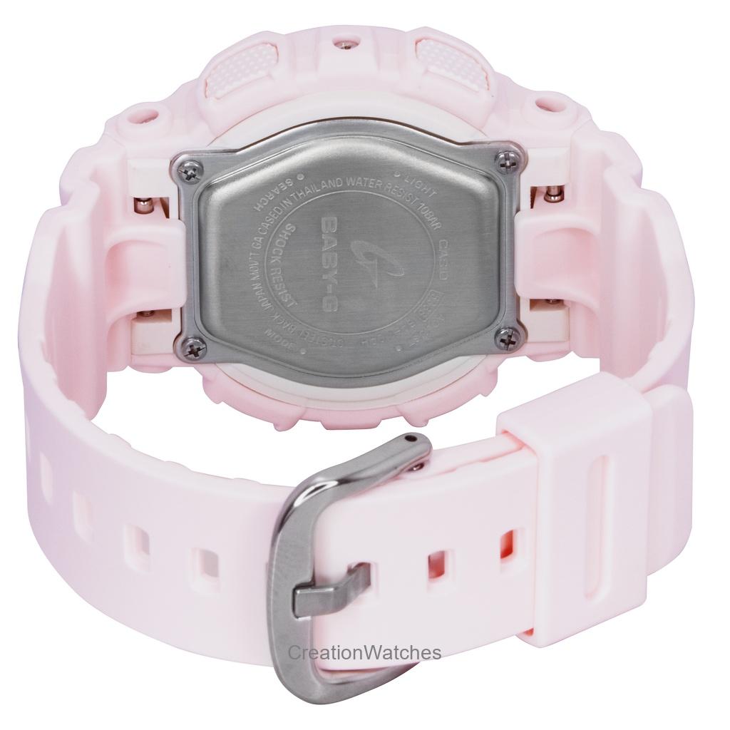 Casio Baby-G Analog Digital Resin Strap Pink Dial Quartz BA-110AH-4A 100M Women's Watch