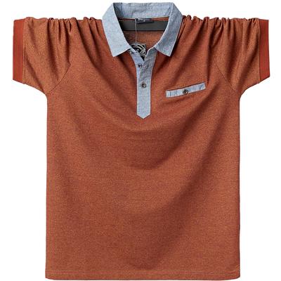 Erkekler Polo Gömlek Polo Gömlek Pamuk Artı Boyutu Rahat Yaz erkek Giyim Cep Üstleri Tees