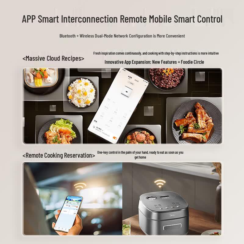 Midea Fengdong Daoxiang Pro 4L IH Intelligenter Reiskocher CN-Stecker (Adapter enthalten)