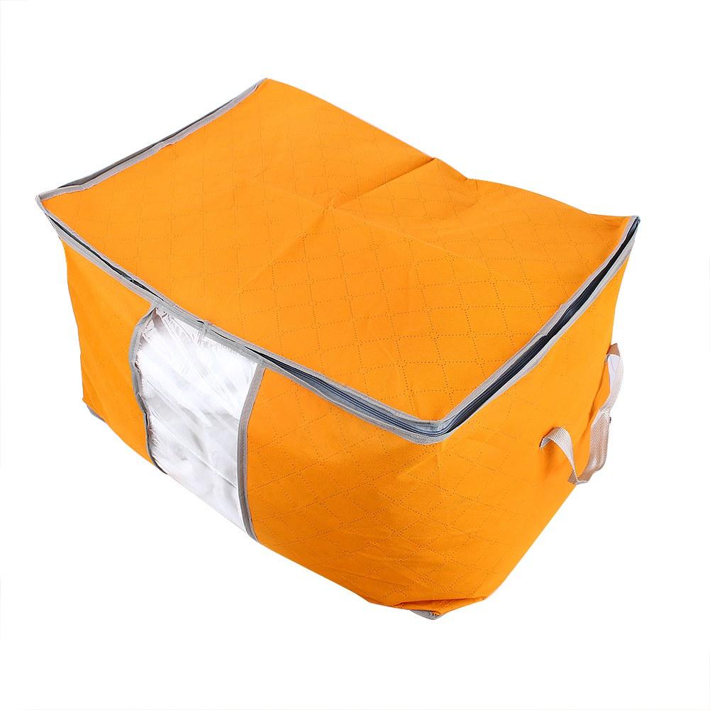

Foldable Clothing Organizer Clothing Storage Box For Clothes Underbed Dustproof Bag Orange