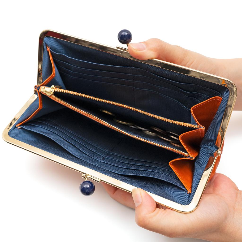 Essence of Poison OSANPO Series Long Wallet with Clasp Cowhide Women's Closure, Leather, DES-3504 (Pink)