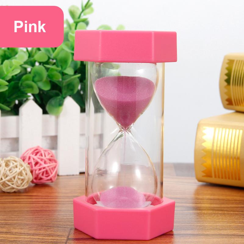 5/10/15/30/45/60 Minutes Hexagonal Hourglass Drop Resistance Sand Clock Game Kid Gift Kitchen Timer Sandglass Decoration Home