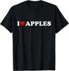 Ich liebe Äpfel - Herz T-Shirt