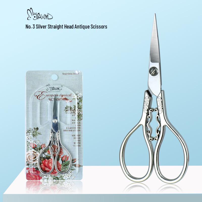 Stainless Steel Handmade Japanese Retro Cross-Stitch Scissors