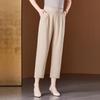2026 Ice Silk Summer Pants: Lightweight, Versatile, Straight-Leg, Nine-Tenths Length for Middle-Aged and Elderly Women