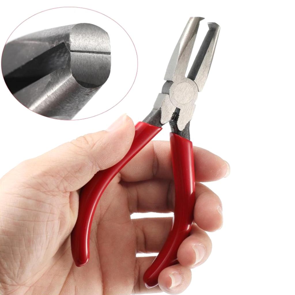 Guitar Fret Puller Plier 6 Inch Steel Guitar Plier Wire Puller Fret Tools for Stringed Instruments with Ergonomic Handle