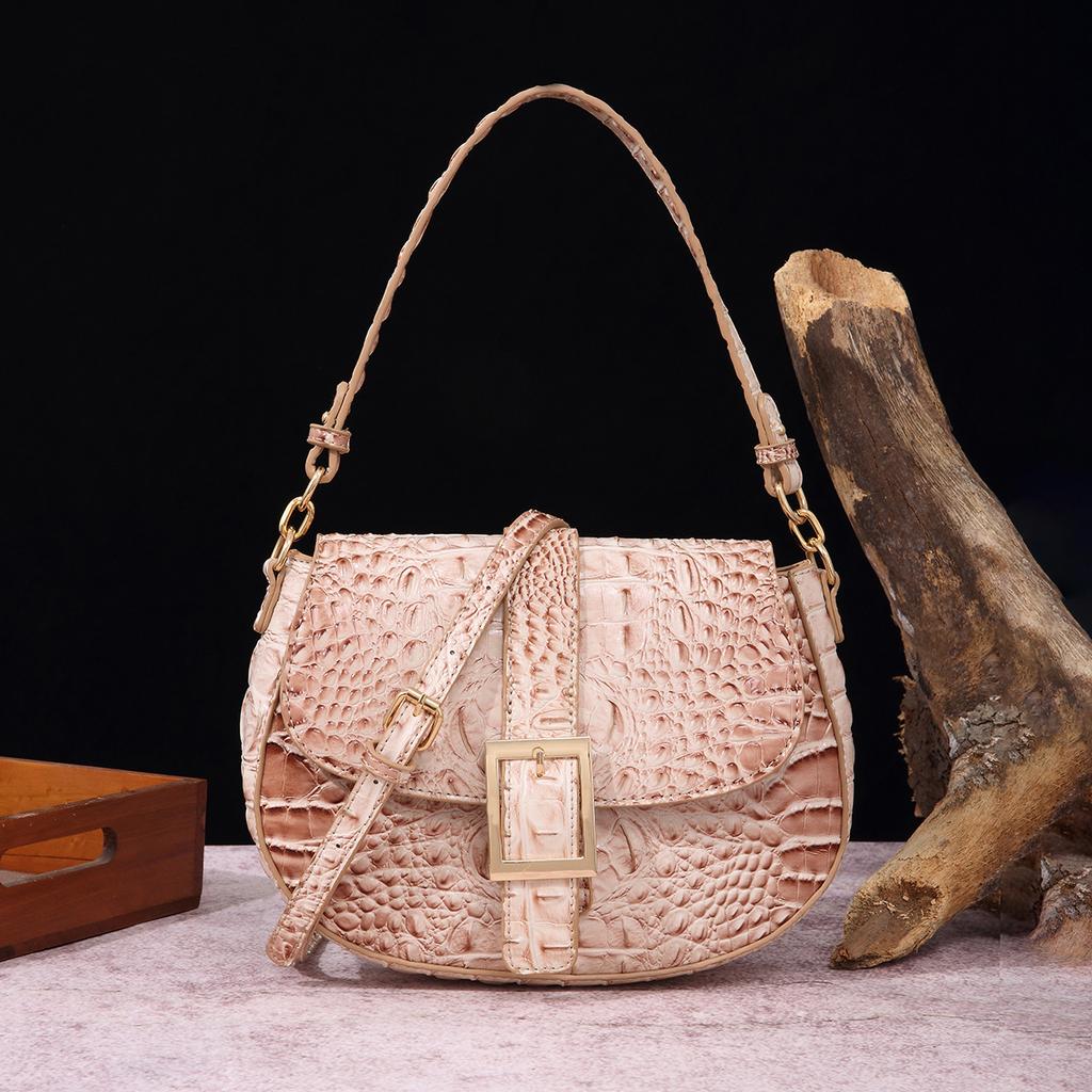 New Fashionable Alligator Pattern Shoulder Bag High-quality Retro Handbag All Match Women's Armpit Swagger Bags