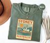 Sydney Australia T-Shirt, Vintage Travel Poster Tee, Retro Sydney Skyline Shirt, Australian Landmark Graphic Tee