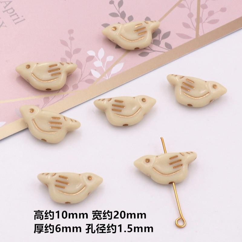 Retro Acrylic Bead DIY Phone Chain Keychain Necklace Clothing Accessories