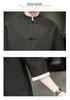 Men’s Summer Ice Silk Chinese Buttoned Short-Sleeve Tang Suit Shirt, Cotton-Linen Hanfu Zhongshan Retro Style