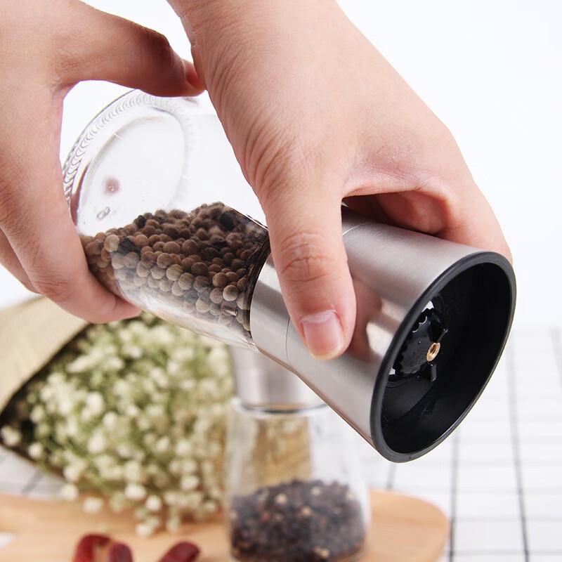 

Stainless Steel Glass Spice Grinder Set