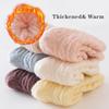 Winter Baby Mid-Tube Socken Fleece Dicke Neugeborenen Socken Warm Weich Einfarbig Kleinkind Socken
