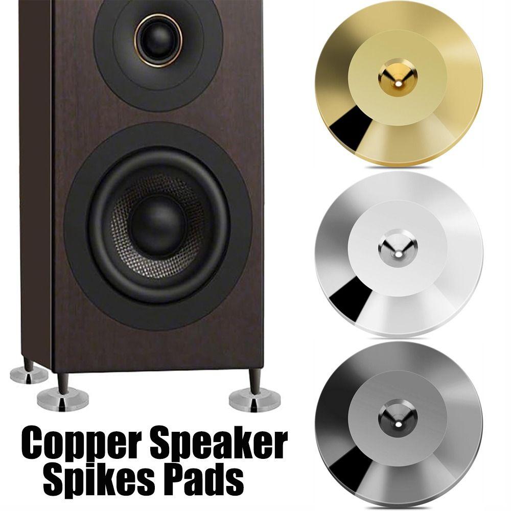 Turntable Recorder Mat Gold Speaker Spikes Copper 25x5mm Speaker Feet Pad Speaker Amplifier Holder Speaker Amplifier