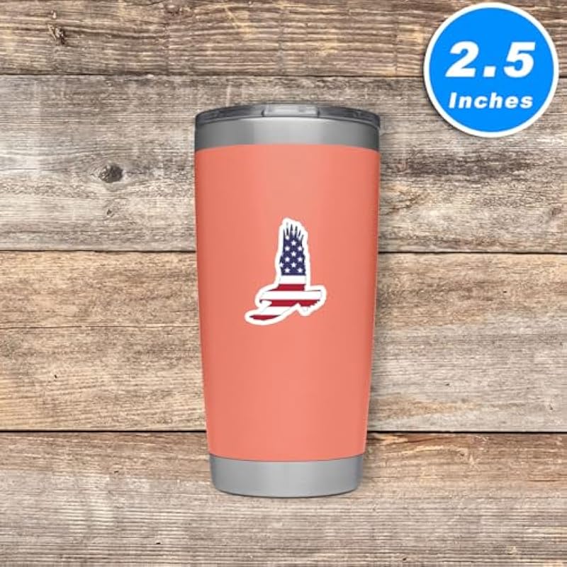 Bald Eagle American Flag Sticker USA Stickers - 3Inch Vinyl Laptop Stickers - for Laptop, Phone, Water Bottle,