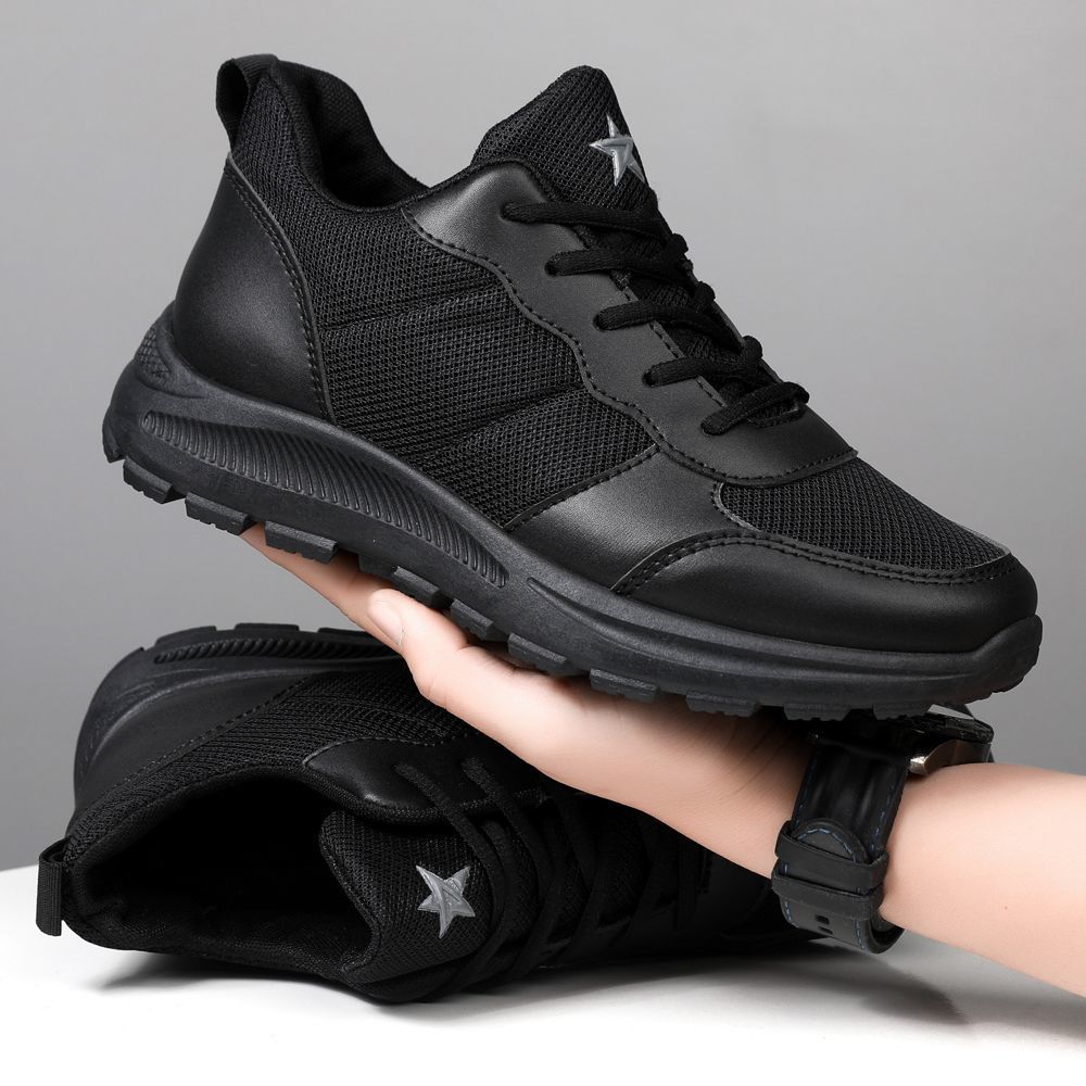 

Specially for men s shoes fashion casual shoes sports running travel shoes versatile breathable mesh lightweight non-slip wear-resistant 44 чёрный
